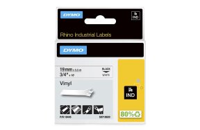 ΤΑΙΝΙΑ DYMO RHINO D18445 19mm x 5,5m VINYL ΤΑΡΕ WHITE